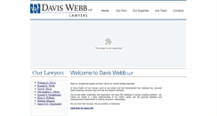 Desktop Screenshot of daviswebb.com